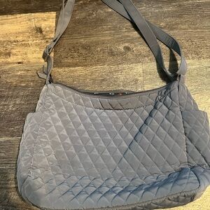 Vera Bradley Gray Quilted Shoulder Bag